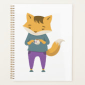 Cute renard avec tasse de thé (Devant)