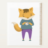 Cute renard avec tasse de thé (Dos)