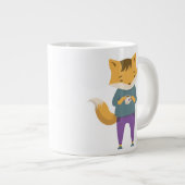 Cute renard avec tasse de thé (Devant droit)