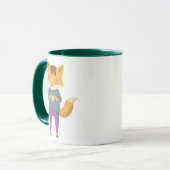 Cute renard avec tasse de thé (Devant gauche)