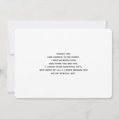 Cute renard nordique avec Merci de marques florale (Dos)