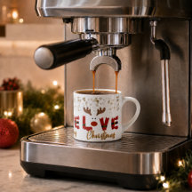 Cute Rendier KERST Espresso Kop