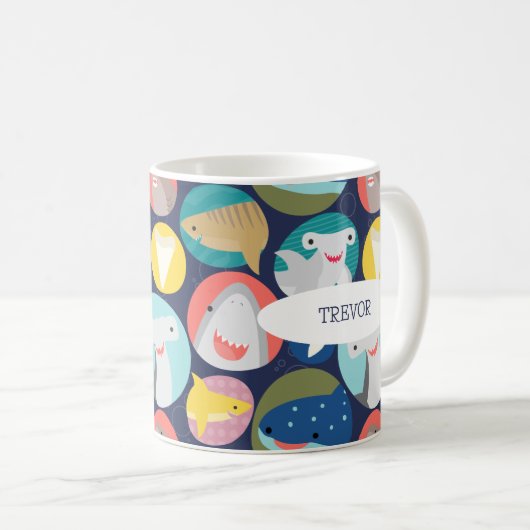 Cute Requin Espèce Mug (Devant droit)