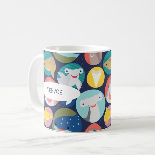 Cute Requin Espèce Mug (Devant gauche)