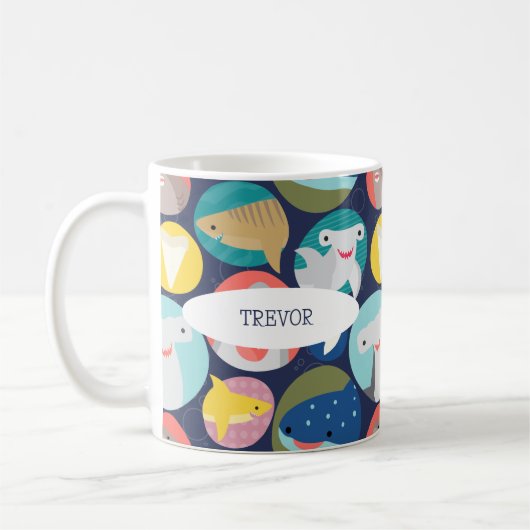 Cute Requin Espèce Mug (Gauche)