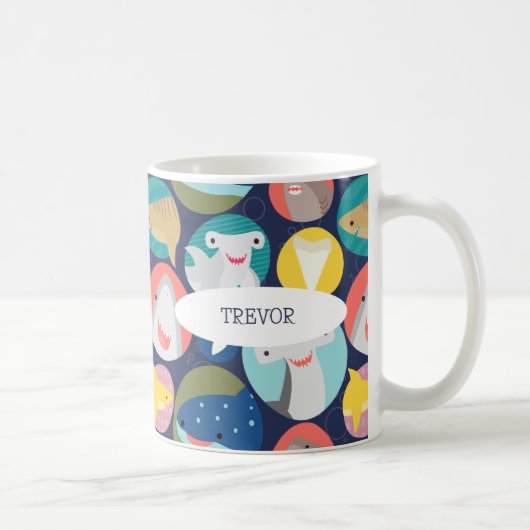 Cute Requin Espèce Mug (Droite)