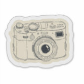 Cute Retro Aesthetic Camera Sticker (Devant)