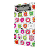 Cute retro-appelpatroon mini klembord (Angled2)