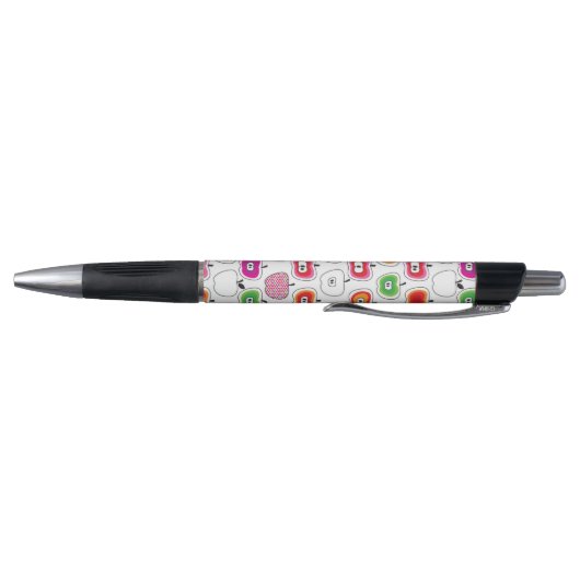 Cute retro-appelpatroon pen (Bodem)