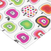 Cute retro-appelpatroon tafelkleed (Gekanteld)