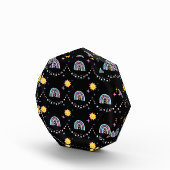 Cute Retro Arc en ciel et bloc photo octogonale So (Droite)