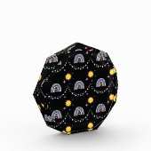 Cute Retro Arc en ciel et bloc photo octogonale So (Gauche)