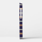 Cute retro blauwe strepen Case-Mate iPhone case (Achterkant / Links)
