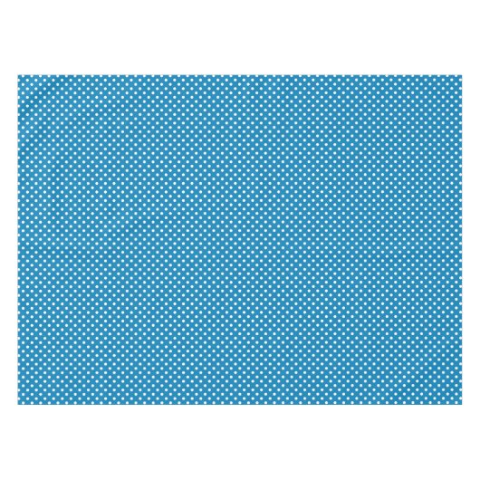 Cute Retro Blue White Polka Dot Pattern Tafelkleed (Voorkant (Horizontaal))