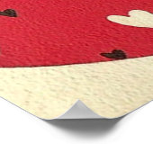 Cute retro cat Valentijn Holiday poster (Hoek)