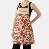 Cute Retro Cherries Fruit Orchard Pattern Schort (Insitu)