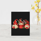 Cute Retro Chocolate Hot Cocoa Mug Funny Gnomes Ch Kaart (Gele Bloem)