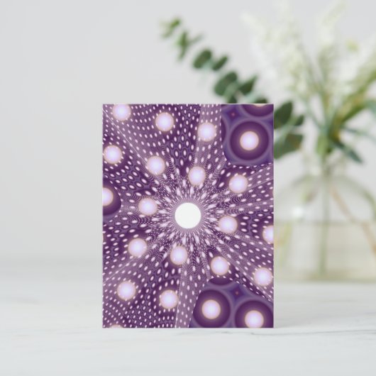 Cute Retro Circles Polar Abstracte Art Briefkaart (Staand voorkant)