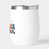 Cute Retro Coloré Enseignant Super (Gauche)