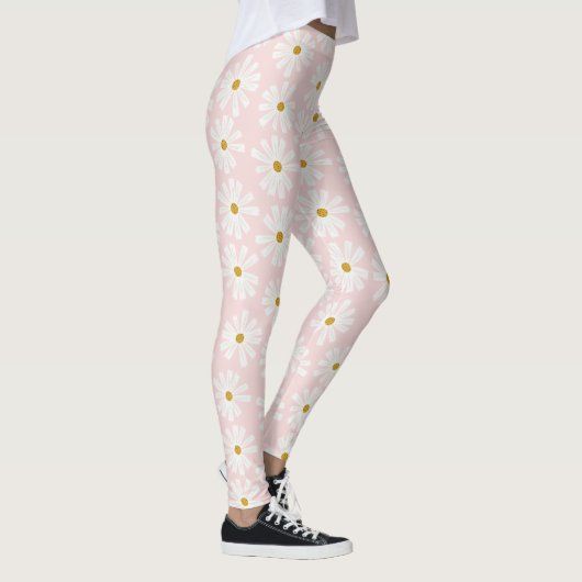 Cute Retro Daisy Pattern-Leggings Leggings (Rechts)