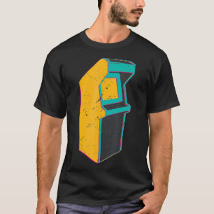 Cute Retro Distsed 80's Arcade Cabinet Game Gif T-shirt