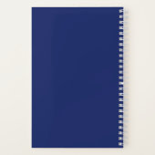 Cute Retro Doodle Flower Pattern Girly Floral Notitieboek (Achterkant)