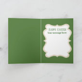 Cute retro Easter chick add message Feestdagen Kaart (Binnen)