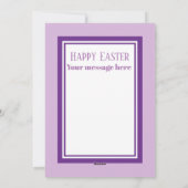 Cute retro  Easter chick add message Feestdagenkaart (Achterkant)