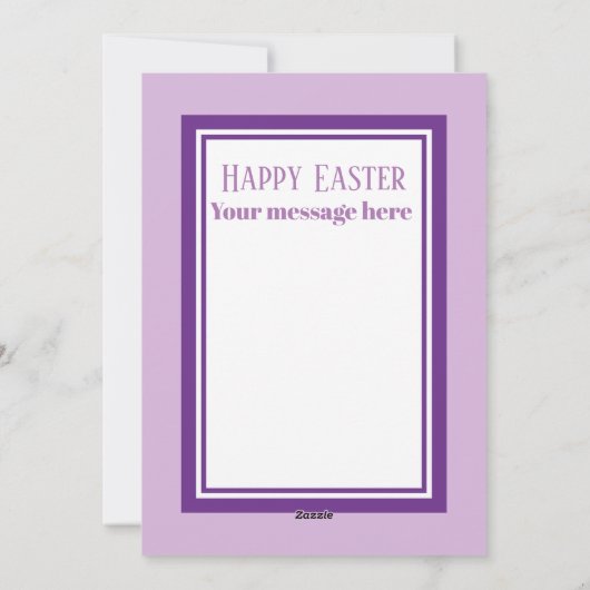 Cute retro  Easter chick add message Feestdagenkaart (Achterkant)