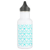 Cute Retro Eyeglass Hipster Waterfles (Links)