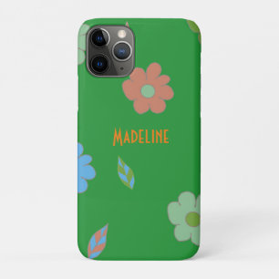 Cute Retro Flower iPhone 11 Pro Hoesje