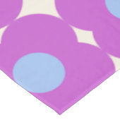 Cute Retro Flower Pattern Paars Mid Mod Tafelkleed (Gekanteld)