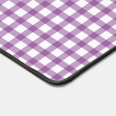 Cute Retro Gingham Plaid Purple Pattern Bureaumat (Hoek)