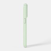 Cute Retro Green Gingham Plaid pattern iPhone Hoesje (Rechterkant)