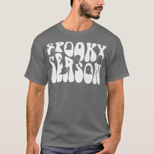 Cute Retro Groovy Halloween Spooky Season Ghost 63 T-shirt
