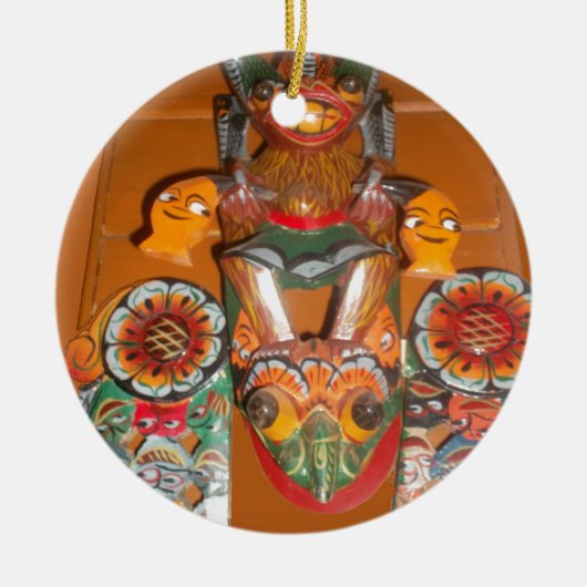 Cute Retro Halloween Bash Hakuna Matata Party Gift Keramisch Ornament (Voorkant)