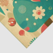 Cute retro  ijscrèmes tissuepapier (Detail)