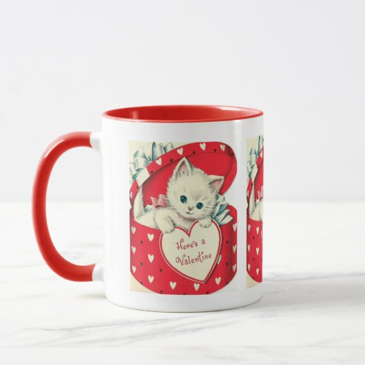 Cute retro  kattenValentijn Mok (Links)