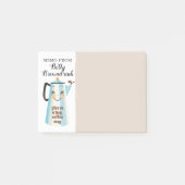 Cute retro koffiepot percolator post-it® notes (Voorkant)