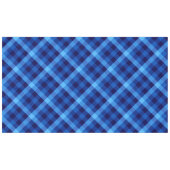 Cute Rétro Océan Bleu Plaid Grande Nappe (Devant (Horizontal))