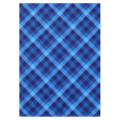 Cute Retro Océan Bleu Plaid Moyen Nappe (Devant)