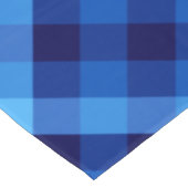 Cute Retro Océan Bleu Plaid Moyen Nappe (Angle)
