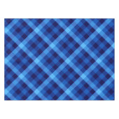 Cute Retro Ocean Blue Plaid Petite nappe (Devant (Horizontal))