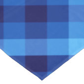 Cute Retro Ocean Blue Plaid Petite nappe (Angle)