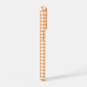 Cute Retro Orange Gingham Plaid pattern iPhone Hoesje (Rechterkant)