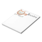 Cute Retro Owl Notitieblok (Gedraaid)