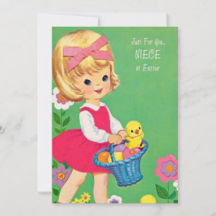 Cute retro  Paasnicht toevoegen bericht Feestdagenkaart