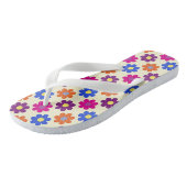 Cute Retro Penny Flower Pattern Teenslippers (Schuin)