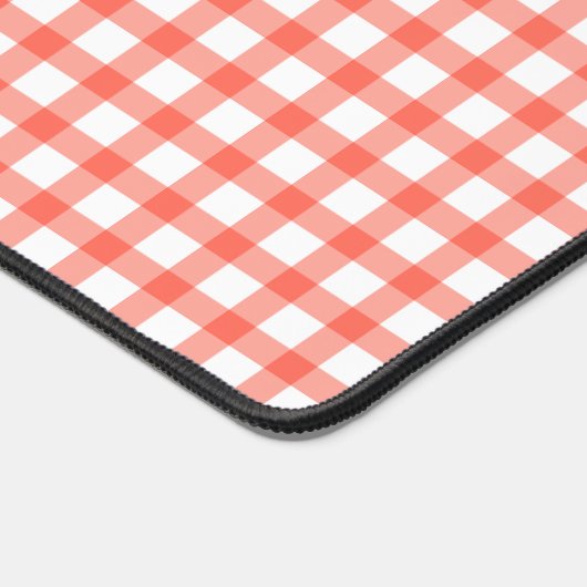 Cute Retro Red Gingham Plaid pattern (Coin)