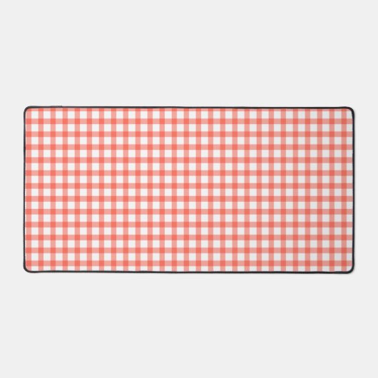 Cute Retro Red Gingham Plaid pattern (Recto)